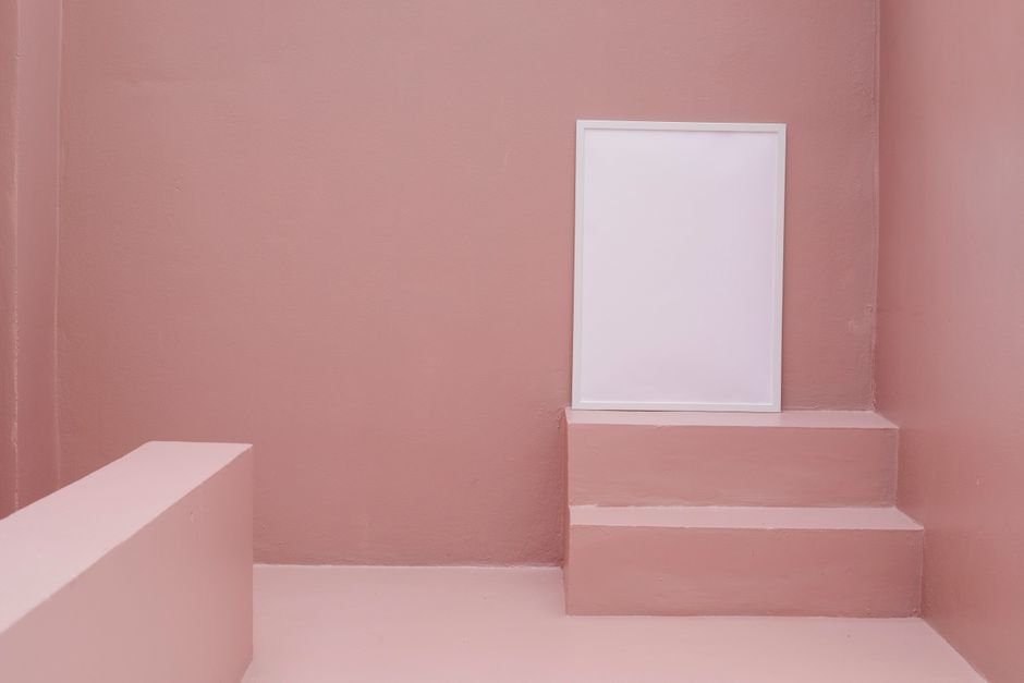 Okvir Bela mat 50 × 70 cm