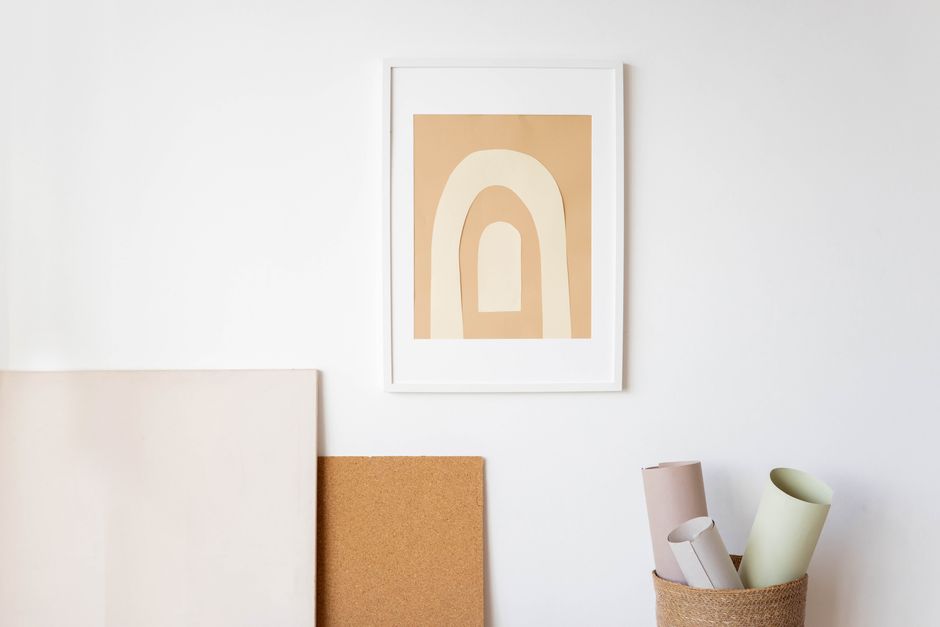 Paspartu 30 × 40, krem